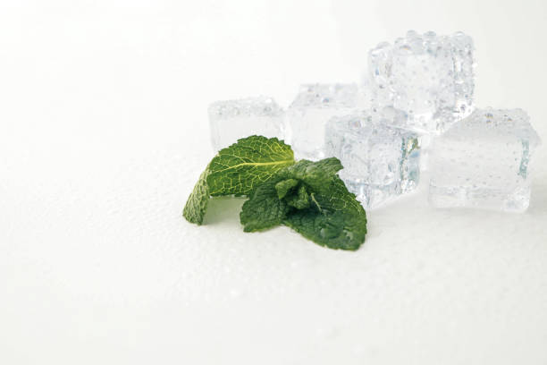 Ice cube. Digitally generated image.