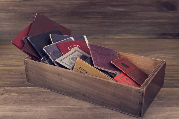 An image photo of an antique treasure chest on a white background
