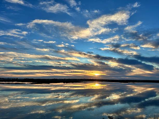istock Fantastic view in the Ria Formosa Natural Park at sunset 2194579936