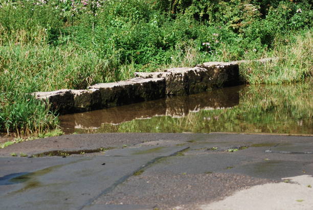 istock Stepping stones going right across the river Ewenny South Wales UK 2194580876
