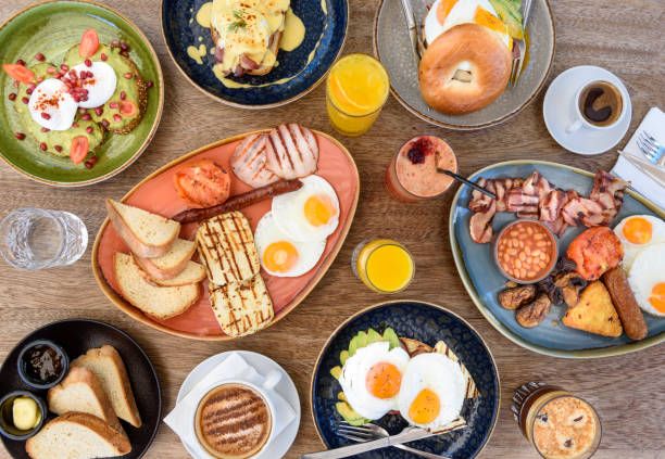 istock Brunch food restaurant set up 2194582798