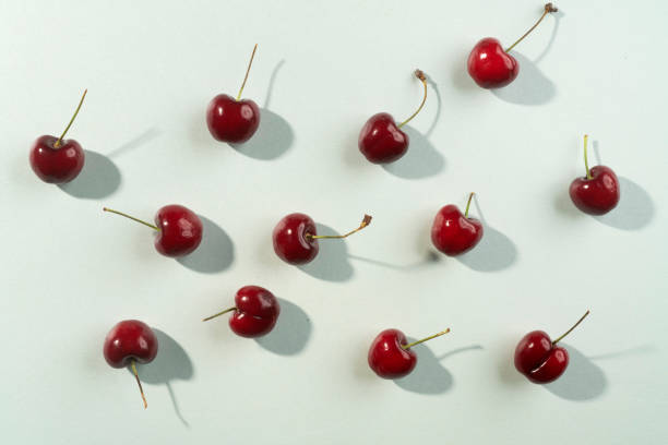 Fresh sweet cherries.