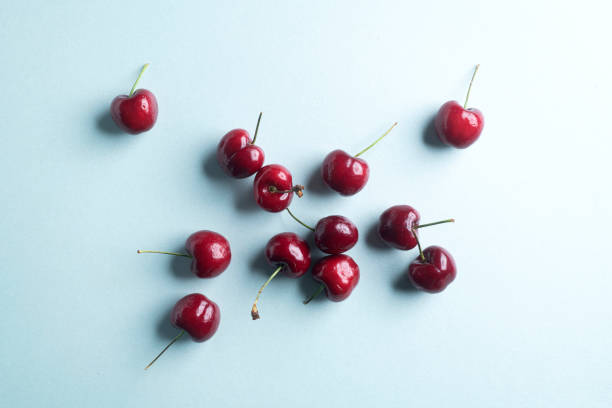 Fresh sweet cherries.