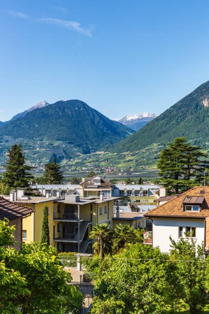 istock Merano Cityscape with Mountains and Buildings in Summer 2194599403