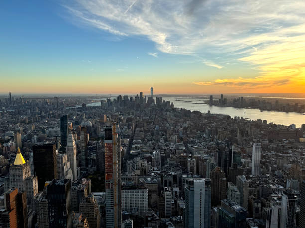 istock Manhattan New York Skyline at Sunset 2194608566