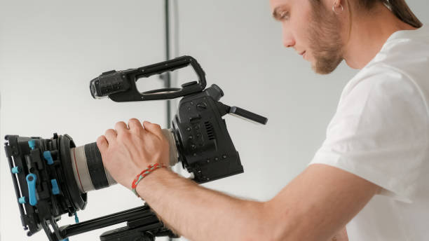 istock Photographer focus cameraman work man look display 2194618093