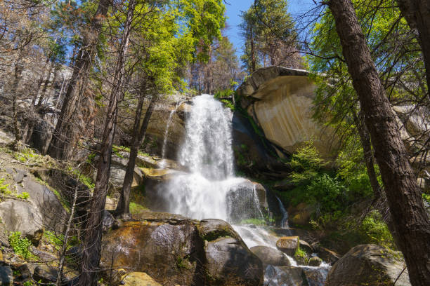 istock Nobe Young Falls in Sequoia National Forest Johnsondale California Front View 2194620402
