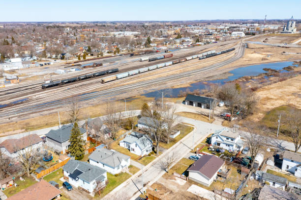 istock Railway Track and Train Station, Stratford, Canada 2194621648