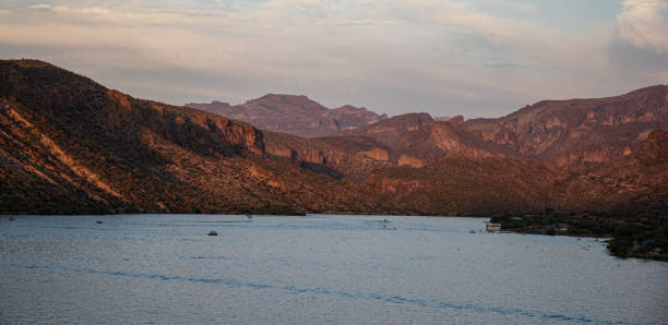 Lake Apache Arizona At Golden Hour