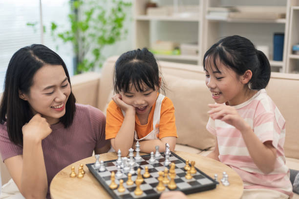istock Young Asian family at home 2194637411