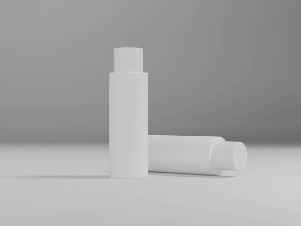 istock set of round plastic bottles mockup, skrew cap cylindrical water bottle packaging, liquid skincare and cosmetic container, personal care product round shape tube packaging, white PET Squeeze bottle 2194654364