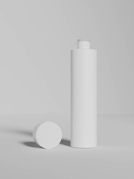 istock elegant plastic bottle mockup, cylindrical PET bottle packaging, white tube container, personal care product round shape tube packaging, PET Squeeze bottle, open skrew cap slim cylinder container 2194654380