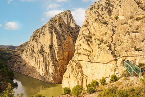 istock Entrance to the Caminito del Rey gorge. General plan 2194654793