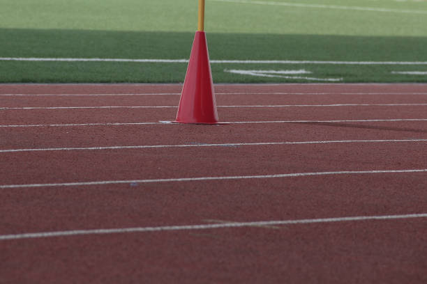 istock Cones on the soccer field for skill training, drills, speed, and more. 2194657250