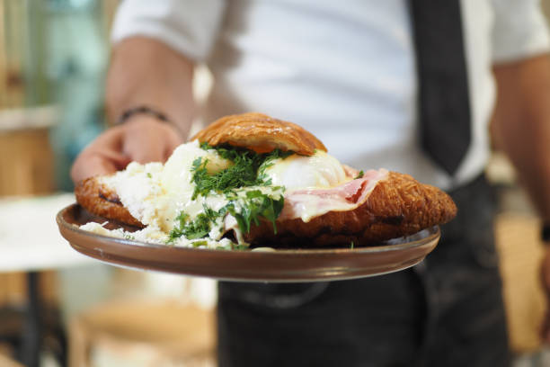 istock A Deliciously Fried Dish that is Perfectly Served with Poached Eggs and Fresh Herbs 2194664341
