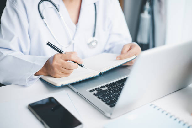 istock Concept business doctor education essential globalization, student learn and study in university and college to master knowledge needed travel global economy. book stethoscope for medical health care 2194667604