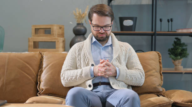 istock Stressed Mature Adult Man Feeling Depressed at Home 2194677488