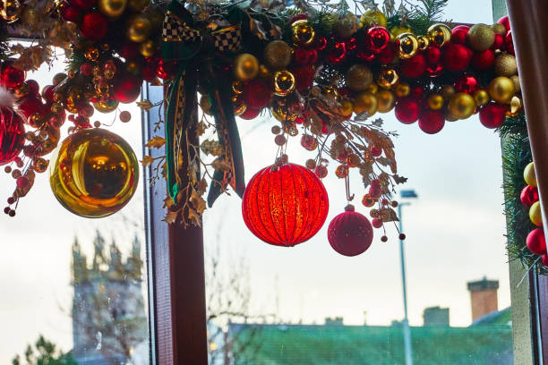 istock Christmas ornament by the window 2194679726