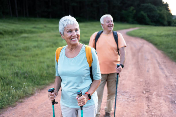 istock Senior woman on hiking 2194684903