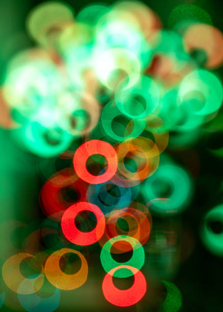 abstract, colorful, different shapes and brightness lights, color diversity, suitable for background, holiday concept