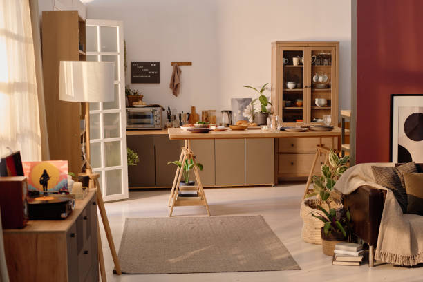 istock Interior of Kitchen and Living Room 2194689349