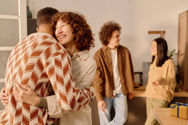 istock Woman Hugging His Dear Friend 2194689437