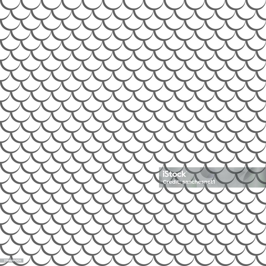 Fish Scale Visual Fish Scale 4 Stock Illustration - Download Image Now - Abstract, Animal ...