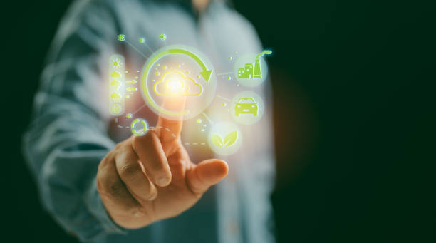 istock A Man hand showing globe with CO2 reducing icon with virtual and carbon credit to limit global warming from climate change concept. World for decrease carbon dioxide emission, carbon footprint. 2194694343
