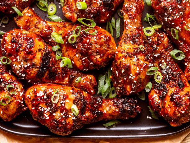 istock Grilled Chicken drumsticks marinated in soy sauce 2194694455