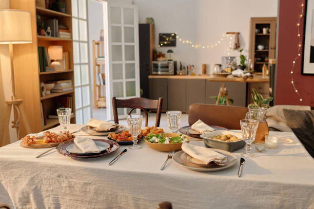 istock Served Table in Living Room 2194696968