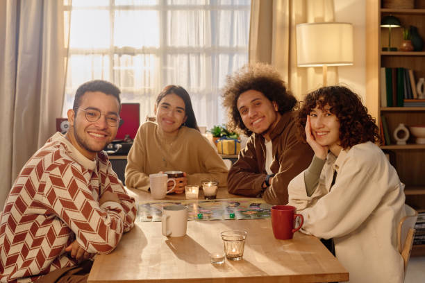 istock Portrait of Friends at Table 2194703297