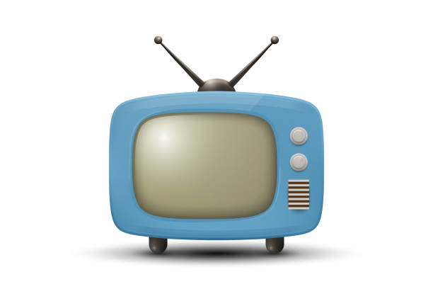 istock Vector 3D Realistic Retro TV Set Icon. Retro TV Symbol for Web, App, Logo, UI. Retro TV Design Template, Clipart, Illustration for Branding 2194704118