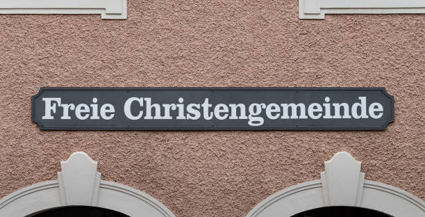 istock Freie Christengemeinde (Free Christian Community) Sign in Germany 2194712759