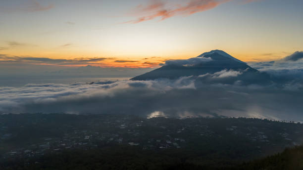 istock Mount Batur in Bali emerges majestically from a sea 2194714995