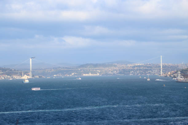 Bridge between Asia and Europe in Istanbul