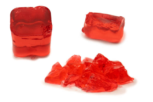 istock Sweet fruit jelly dessert isolated on a white background. 2194716373