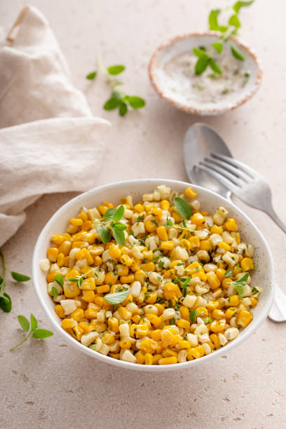 istock Fresh sweet corn salad with herbs 2194717761