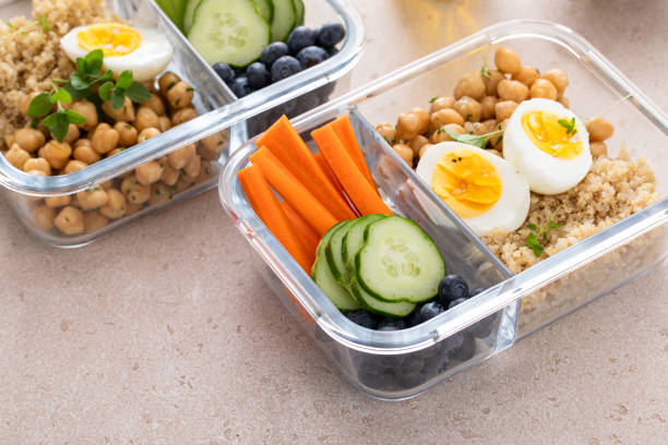 istock Healthy meal prep containers on kitchen counter 2194717843