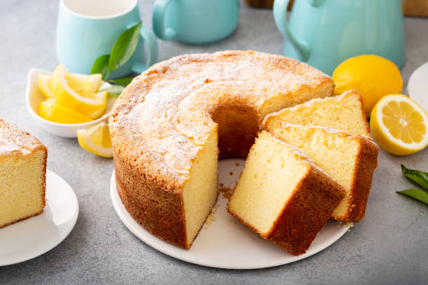 istock Lemon pound cake baked in a bundt pan topped with powdered sugar 2194719651