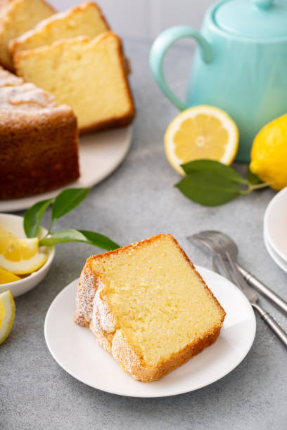 istock Lemon pound cake baked in a bundt pan topped with powdered sugar 2194719654