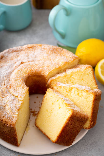 istock Lemon pound cake baked in a bundt pan topped with powdered sugar 2194719658