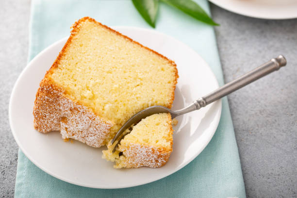 istock Lemon pound cake baked in a bundt pan topped with powdered sugar 2194719670