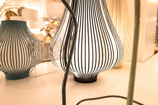 istock Modern, abstract lighting seen within a large, British department store. 2194723286