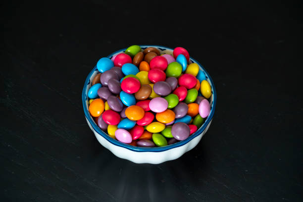 istock Colorful candy bowl filled with assorted chocolate treats 2194726321