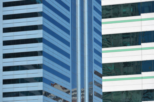 Modern buildings at morning in Jersey City, United States