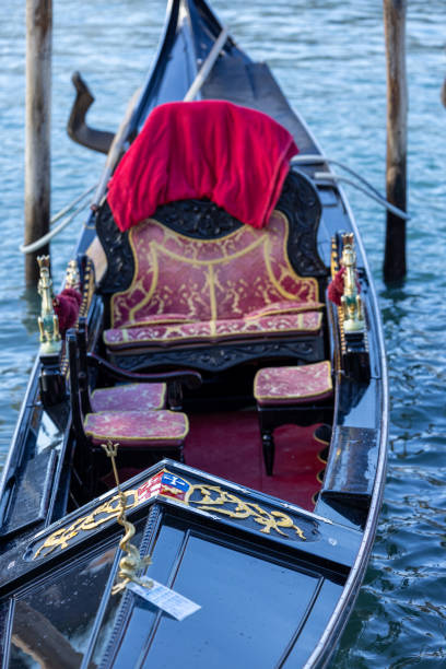 istock Traditional Venetian Gondola with Elegant Decor on the Water 2194732049