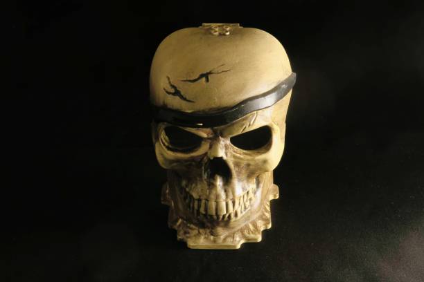 istock skull on black background, photo as a background 2194736357