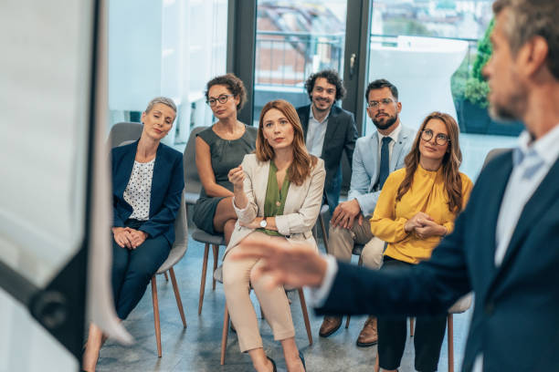 istock Business team leader giving presentation 2194737036