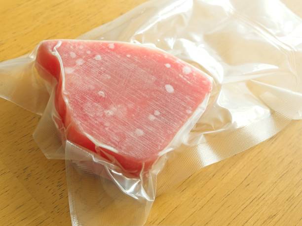 istock Frozen Ahi tuna in wrapping to protect freshness 2194737197