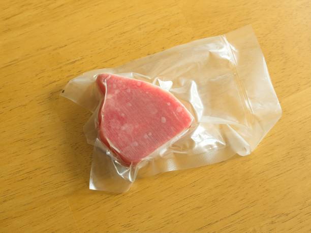 istock Frozen Ahi tuna in wrapping to protect freshness 2194737289
